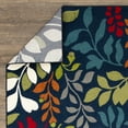 thumbnail image 2 of Loomaknoti Tecopa Verinda 2' x 7' Blue Floral Outdoor Runner Rug, 2 of 9