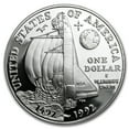 thumbnail image 2 of 1992-P Columbus Quincentenary $1 Silver Commem Prf (w/Box & COA), 2 of 3