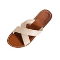 thumbnail image 2 of Willtoo Women Comfortable Flat Beach Sandals With Wide Straps For Outdoor Spring Summer 2026, Ladies Casual Wrap Around Open Toe Shoes, 2 of 7