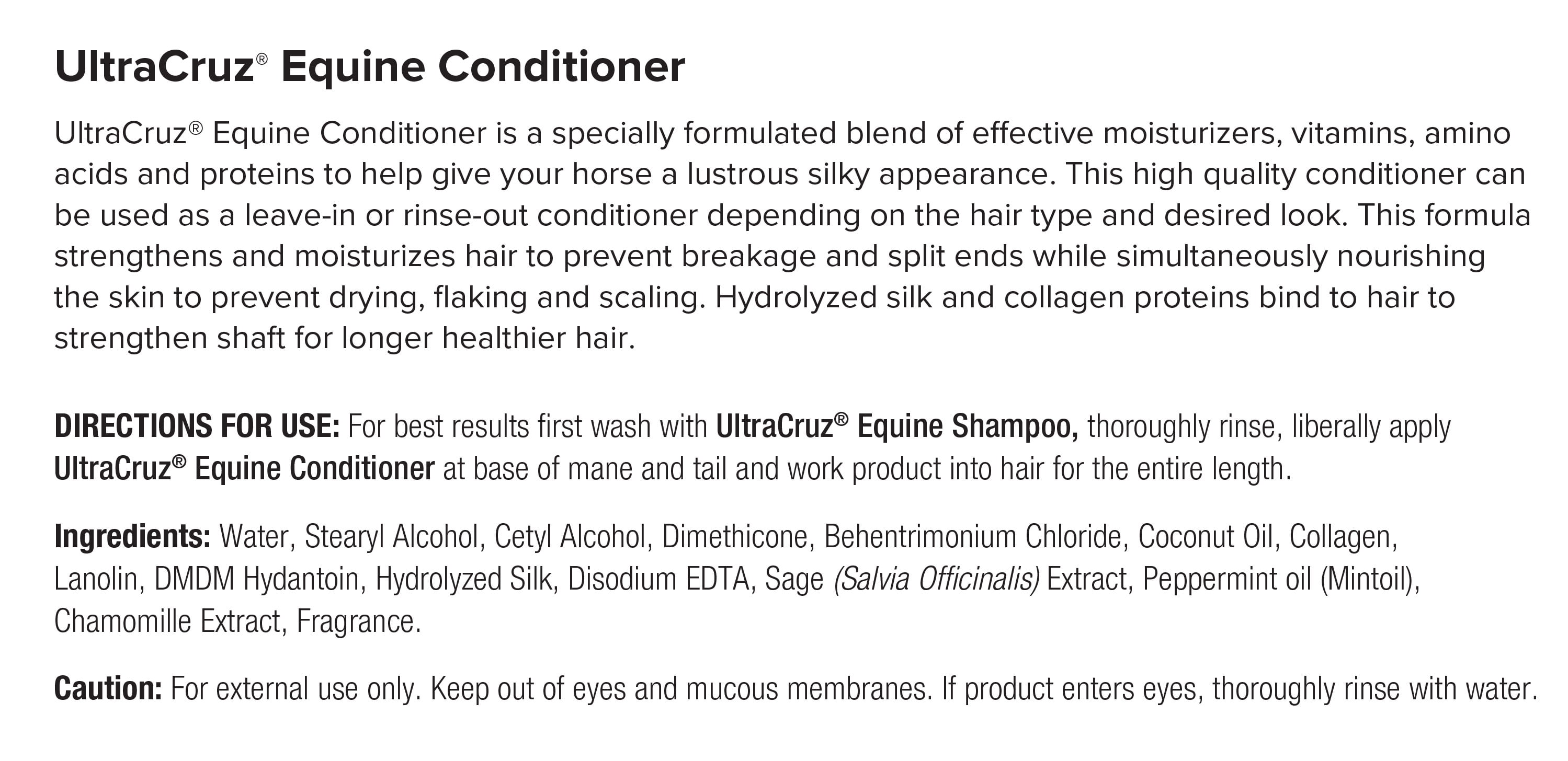 UltraCruz® Equine Conditioner, 1 gallon