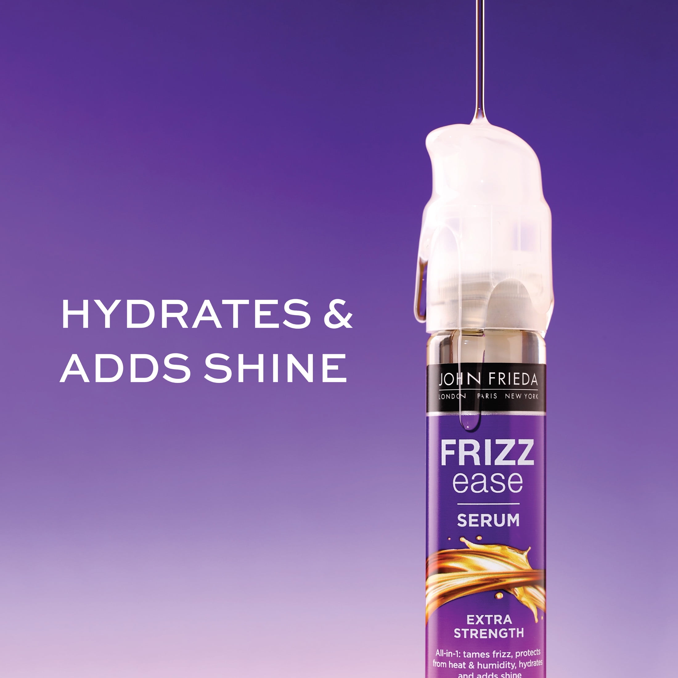 John Frieda Frizz Ease Extra Strength Hair Serum, Anti-Humidity Spray with Coconut Oil, 1.69 fl oz