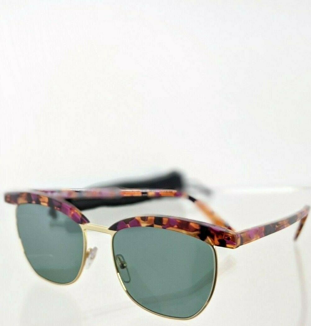 BOB SDRUNK GRACE (54) PURPLE TORTOISE / GOLD 54 X 17 SUNGLASS FRAMES EYEWEAR Bob Sdrunk PURPLE TORTOISE Grace 54/LG Light Green  main image 4