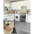 thumbnail image 6 of Lahome 5'x7' Moroccan Area Rug, Boho Area Rug, Washable Non-Slip Low Pile Rug for Living Room, Rug for Bedroom Entryway, Geometric Non-Shedding Carpet for Kitchen，Light Gray, 6 of 8