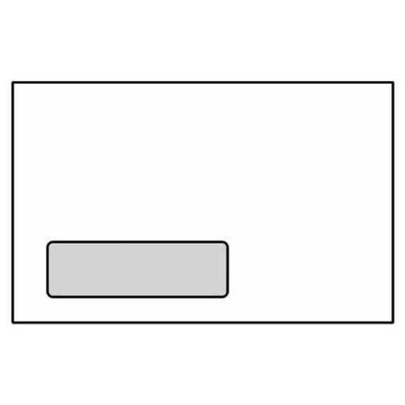 Digi-Clear Window Booklet Envelopes, 6" x 9-1/2", 24#, White (92% Brightness), Side Seams, Laser Compatible (Box of 500)