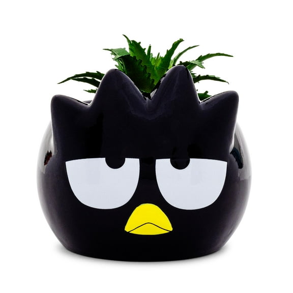 Sanrio Badtz-Maru 3-Inch Ceramic Mini Planter With Artificial Succulent