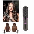 thumbnail image 2 of Cordless Hair Straightener Brush: Rechargeable Straightening Comb for All Hair Types with Adjustable Heat & Travel Case, 2 of 5