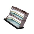 thumbnail image 1 of Acrylic Garage Show Case 1:64 1:64 Hobby Scale Tabletop Decors Green Double Layer, 1 of 9