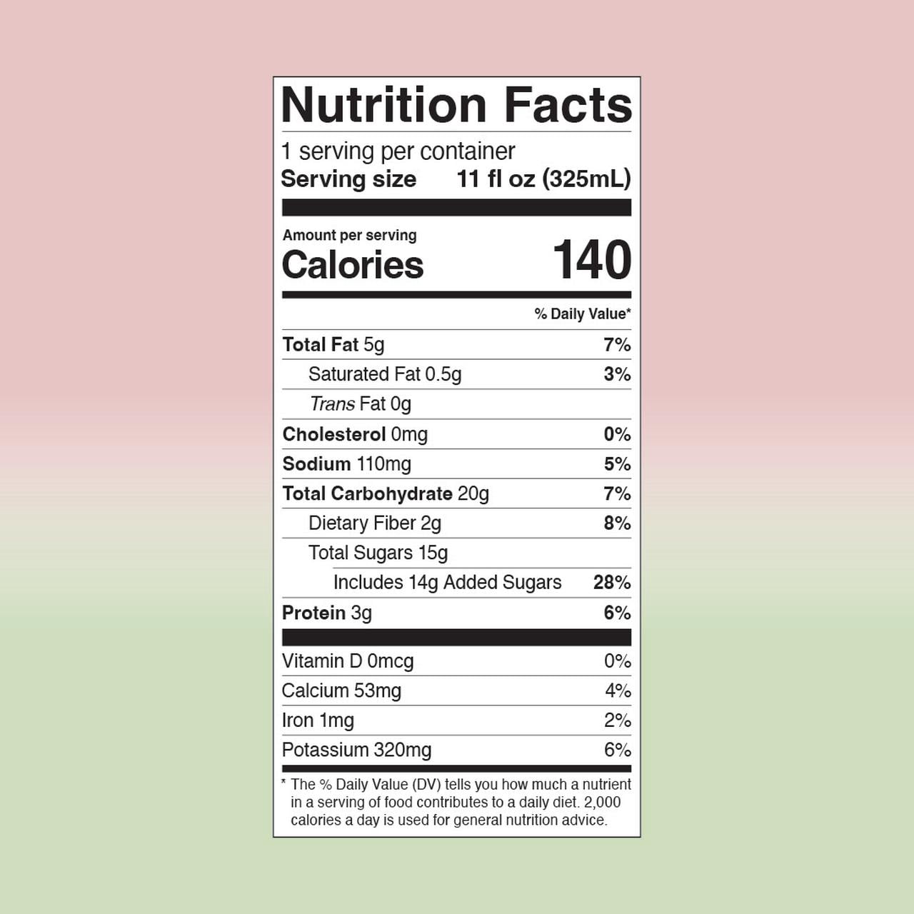 Pop & Bottle Strawberry Matcha Almond Latte with Plant-Based Milk, Refrigerated, 11 fl oz