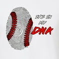 thumbnail image 3 of Wild Bobby, Baseball Fingerprint It's In My DNA, Sports, Men Premium Tri Blend Tee, True White, XX-Large, 3 of 5