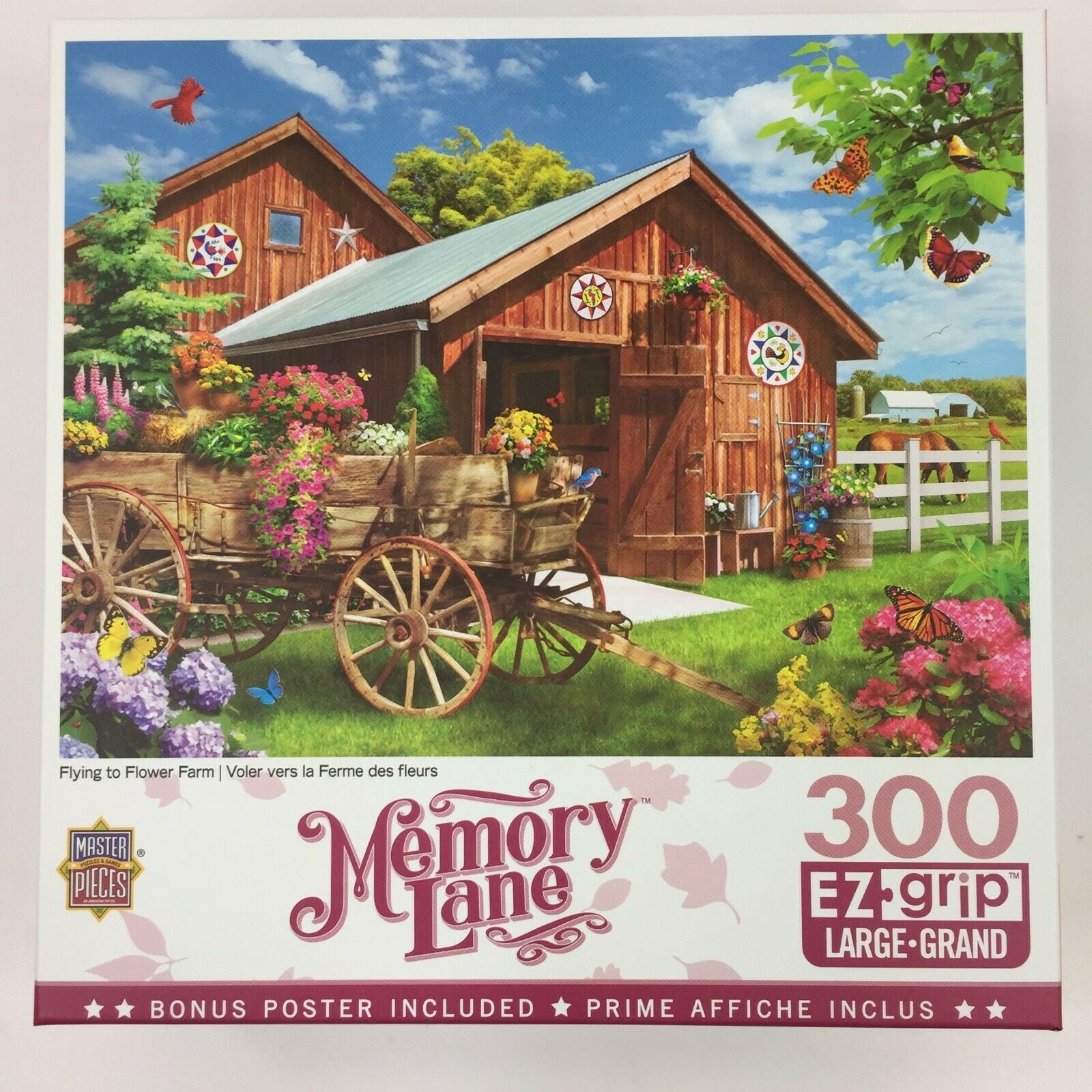 Details about   Farm Fence Floral 500 Pc Puzzle New