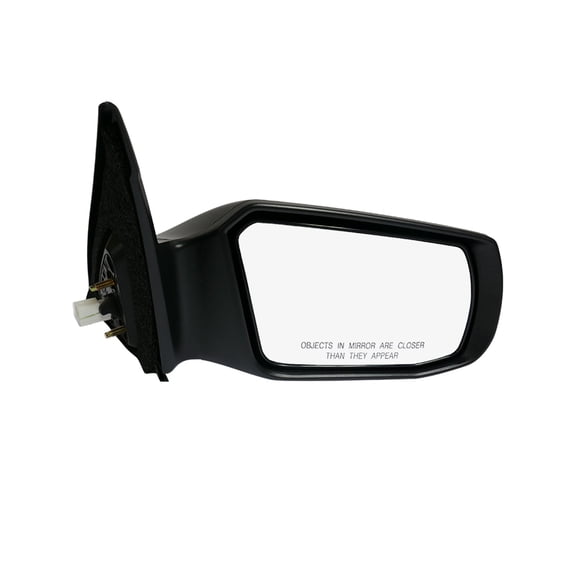 Right Passenger Side Power Non-Folding W/Cover View Mirror Chrome/Convex Warning Black Smooth For 2007-2012 Nissan Altima