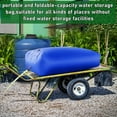 thumbnail image 2 of Hzsb 2000L Water Storage Tank, Large Capacity Water Storage Bladder, Emergency Water Bladder Tank, Foldable Water Storage Tank, Portable Rainwater Bag for Drought Resistance, 2 of 7