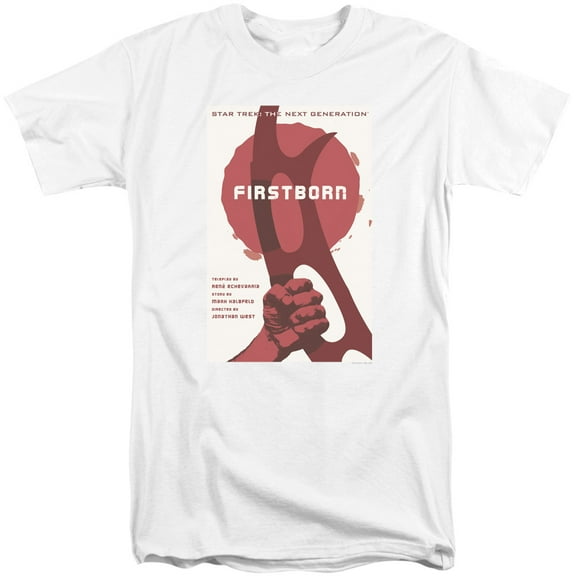 Star Trek Tng Season 7 Episode 21 Adult Tall T-Shirt 18/1 T-Shirt White