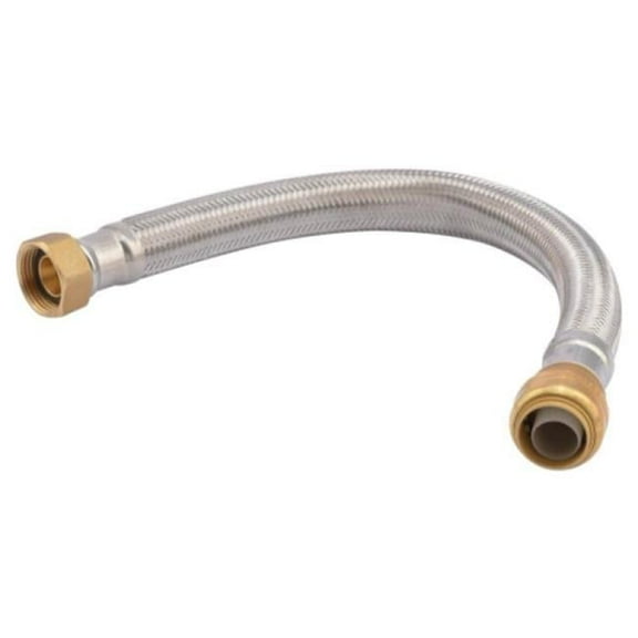 15 in. Stainless Steel Braided Water Heater Connector