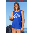 thumbnail image 2 of ShirtBANC Original Los Angeles Letters Mens Tank Top Shirt California Love Tee, 2 of 4