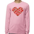thumbnail image 2 of Strawberry Heart Long Sleeve Shirt Unisex 2X-Large Pink, 2 of 5