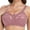Pink, variant on Women's Lace Full Coverage Bra, Unlined Wireless Minimizer with Firm Support for All-Day Comfort Silver 42