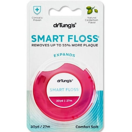 Dr. Tung's Smart Floss, 30 yds, Natural Cardamom Flavor 1 ea Colors May (Smart Dental Care One Best Way)