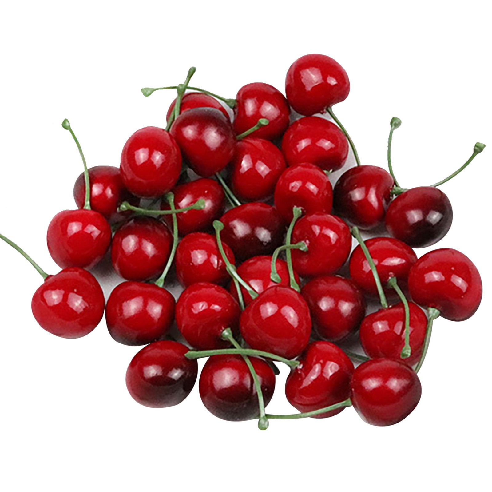 20Pcs Artificial Fake Cherry Fruit Food Wedding Party House Home Craft Decor、Fad 