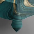 thumbnail image 3 of Teal Gold Marble Pattern Rectangle Tablecloth 60"x84",Waterproof Polyester Rectangle Table Cloth, Wipeable Spillproof Polyester Tablecloth for Dining, Camping, Indoor and Outdoor, 3 of 5