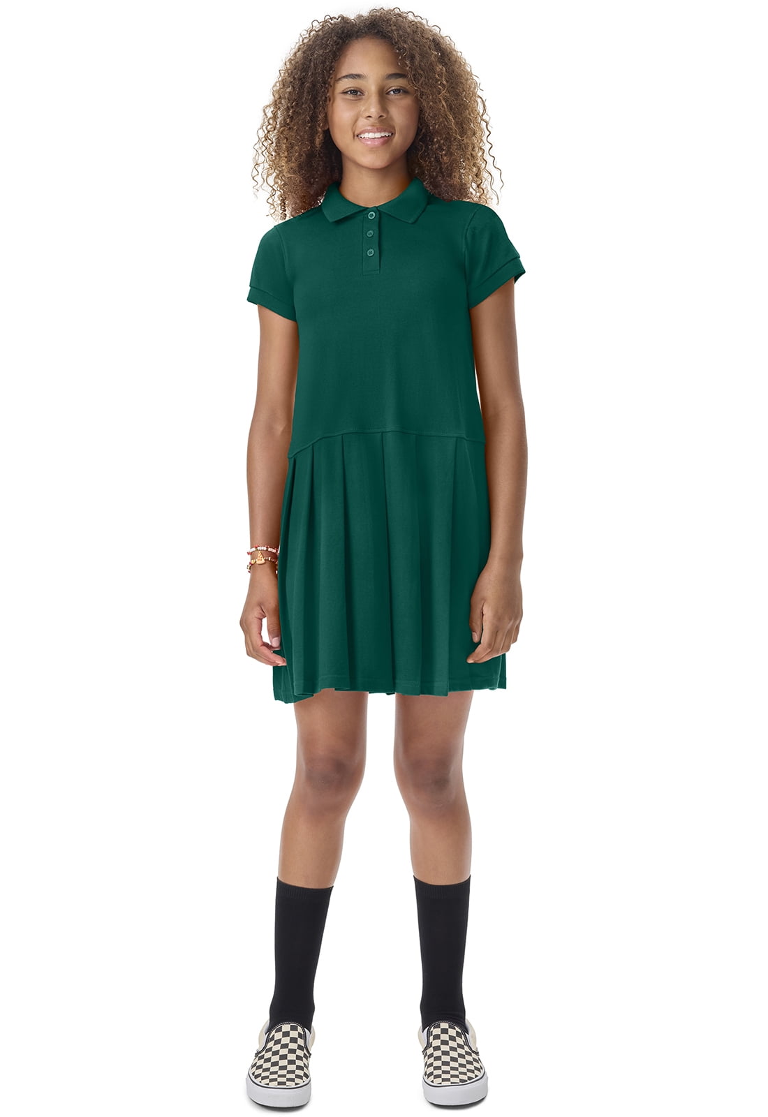 hunter green uniform dress Noble Utility Dress