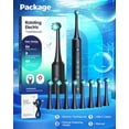 thumbnail image 6 of Rotating Electric Toothbrush for Adults, Quiet Rechargeable Toothbrush with 4 Cleaning Modes, Timer and Brush Heads, Black, 6 of 11
