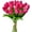 Hot Pink, variant on TETOU 15Pcs PU Fake Tulips Artificial Flowers, 13" Silk Flower Assorted Colors for Mother's Day Easter Valentine’s Day Gifts Home Kitchen Wedding Decoration - Multicolor