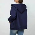 thumbnail image 6 of hoksml Women's Winter Fleece Hooded Jacket Zip Up Hoodies Sweatshirts Plus Size Solid Color Long Sleeve Athletic Warm Coat with Pockets XL-5XL, 6 of 6