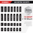 thumbnail image 3 of Juego de enchufes SONIGEKO 3/8 Drive Impact, 48 piezas, acero CR-V, 3 of 7