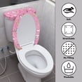 thumbnail image 3 of HELLHERO Rainbow Horse Pattern Elastic Fabric Toilet Seat Lid Cover for Household, Elastic Edge Dust-Proof Stretchy Fabric, Dustproof, U-Shaped, 3 of 8