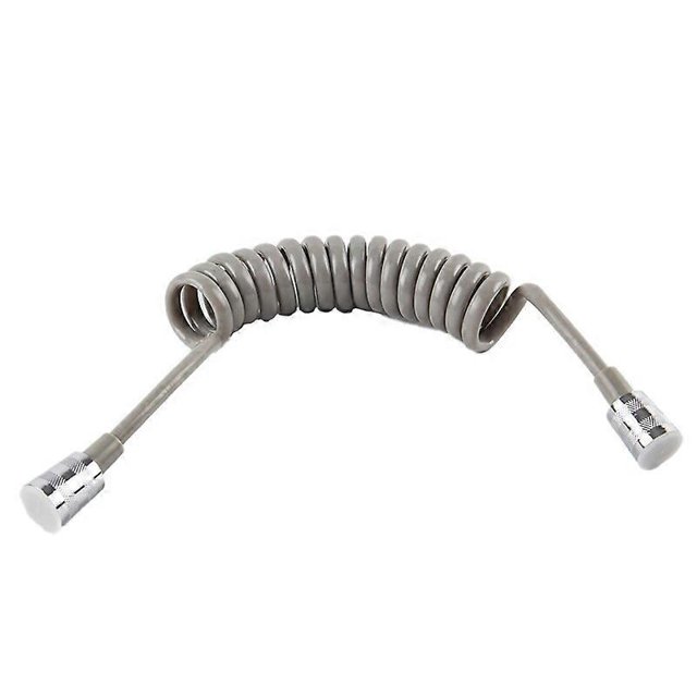 Manguera de ducha flexible de 152 m con cable telefónico negro para plomería, inodoro, bidé, pistola rociadora, resorte, accesorios de baño