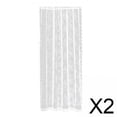 thumbnail image 1 of Cortinas,Cortinas de ventana con bolsillo para barra de sala de estar,Cortinas de red floral de encaje Cortina de hilo de tul,Ventana de privacidad de gasa Pantalla de ventana,Cortina de, 1 of 8