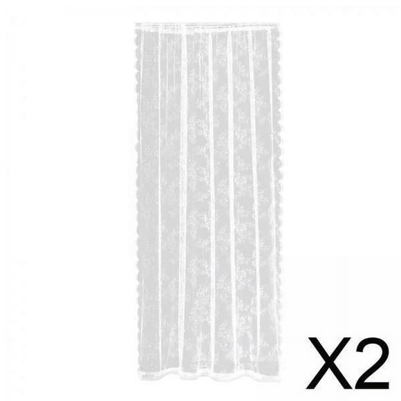 Cortinas,Cortinas de ventana con bolsillo para barra de sala de estar,Cortinas de red floral de encaje Cortina de hilo de tul,Ventana de privacidad de gasa Pantalla de ventana,Cortina de