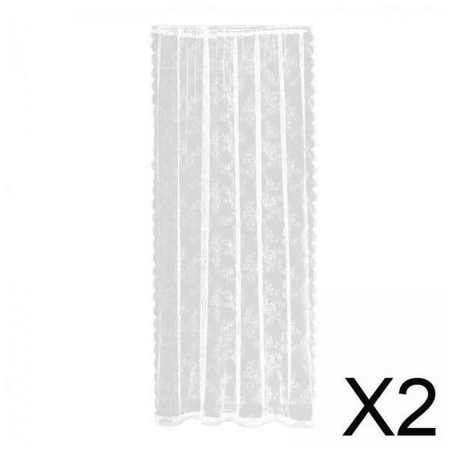 Cortinas,Cortinas de ventana con bolsillo para barra de sala de estar,Cortinas de red floral de encaje Cortina de hilo de tul,Ventana de privacidad de gasa Pantalla de ventana,Cortina de