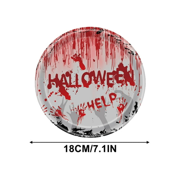 PILE Halloween Home Decor Halloween Party Tableware Set Disposable Scary Party Tablecloth Halloween Theme Party
