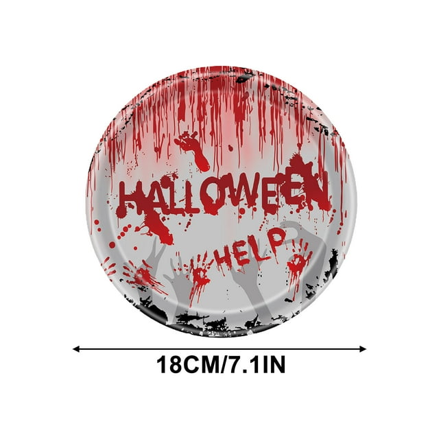 Lksixu Halloween Party Tableware Set Disposable Scary Party Tablecloth Halloween Theme Party Kitchen Gadgets
