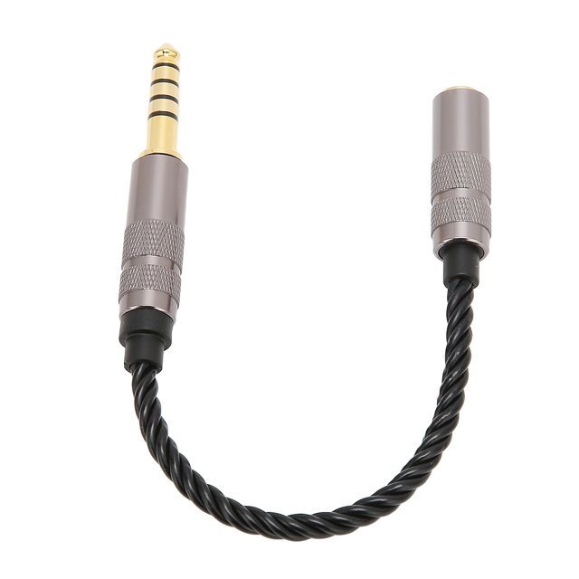 Adaptador de cable equilibrado macho de 4,4 mm a hembra de 2,5 mm Cable adaptador de núcleo de alambre de cobre libre de oxígeno chapado en oro