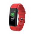 thumbnail image 3 of Transemion Smart Wristband Waterproof Fitness Smartwatch Multifunctional Reminding Function Bluetooth-compatible Bracelet Swimming Running Red 1Set, 3 of 6