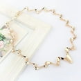 thumbnail image 4 of UDIYO Women's Fashion Korean Wave Chain Style Choker Statement Bib Necklace Jewelry, 4 of 6