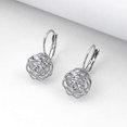 thumbnail image 2 of Filigree 3D Rose Flower Crystal Leverback Dangle Drop Earrings for Women Sensitive Ear Sweet Dangling for Lovers Wedding Elegant Diamond Jewelry Gifts Hypoallergenic Her Girlfriend Valentines Day, 2 of 5