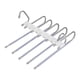 thumbnail image 1 of Plegable Multifuncional Pantalones Rack Armario Acero inoxidable Ajustable Ahorro de espacio Colgador plegable para armario Cinturón Balcón Bufanda violeta claro Sunnimix Percha para pantalones, 1 of 8