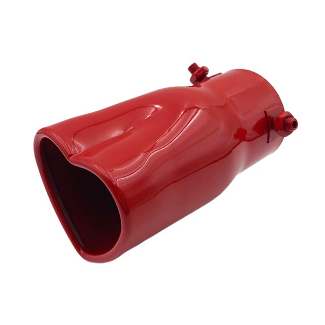 Silenciador de Accesorios duraderos Colamx tubo de automóvil Cola de garganta modificada rojo