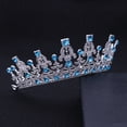 thumbnail image 4 of MasteelfCA Couronne de Mariage Baroque Royale avec Strass pour Femmes, Tête de Mariée, Concours, Bijoux pour Cheveux, 4 of 7