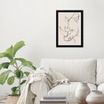 thumbnail image 2 of Wynwood Studio Prints Rhino in Lines Animals Zoo and Wild Animals Wall Art Canvas Print Black 13x19, 2 of 3