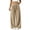 Khaki, variant on Edvintorg Womens Pants Elastic Waisted Fleece Thermal Trouser Fall Winter Fashion Loose Wide Leg Pants Womens Clothing S-2XL Light Blue
