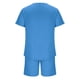 thumbnail image 3 of Conjunto de Pantalones de Dos Piezas de Color Sólido Casual de Manga Corta de los Hombres Camiseta Y Pantalones de Playa con Bolsillos Verano, 3 of 5