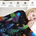 thumbnail image 3 of JEUXUS Funny Mushroom Blanket for Kid Adult Soft Warm Cozy Flannel Throw Blanket for Couch Sofa Bed, 3 of 6