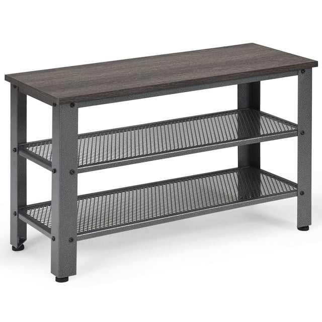 Zapatero Costway Estantería Multiuso 73 x 30 x 45 cm Gris Oscuro