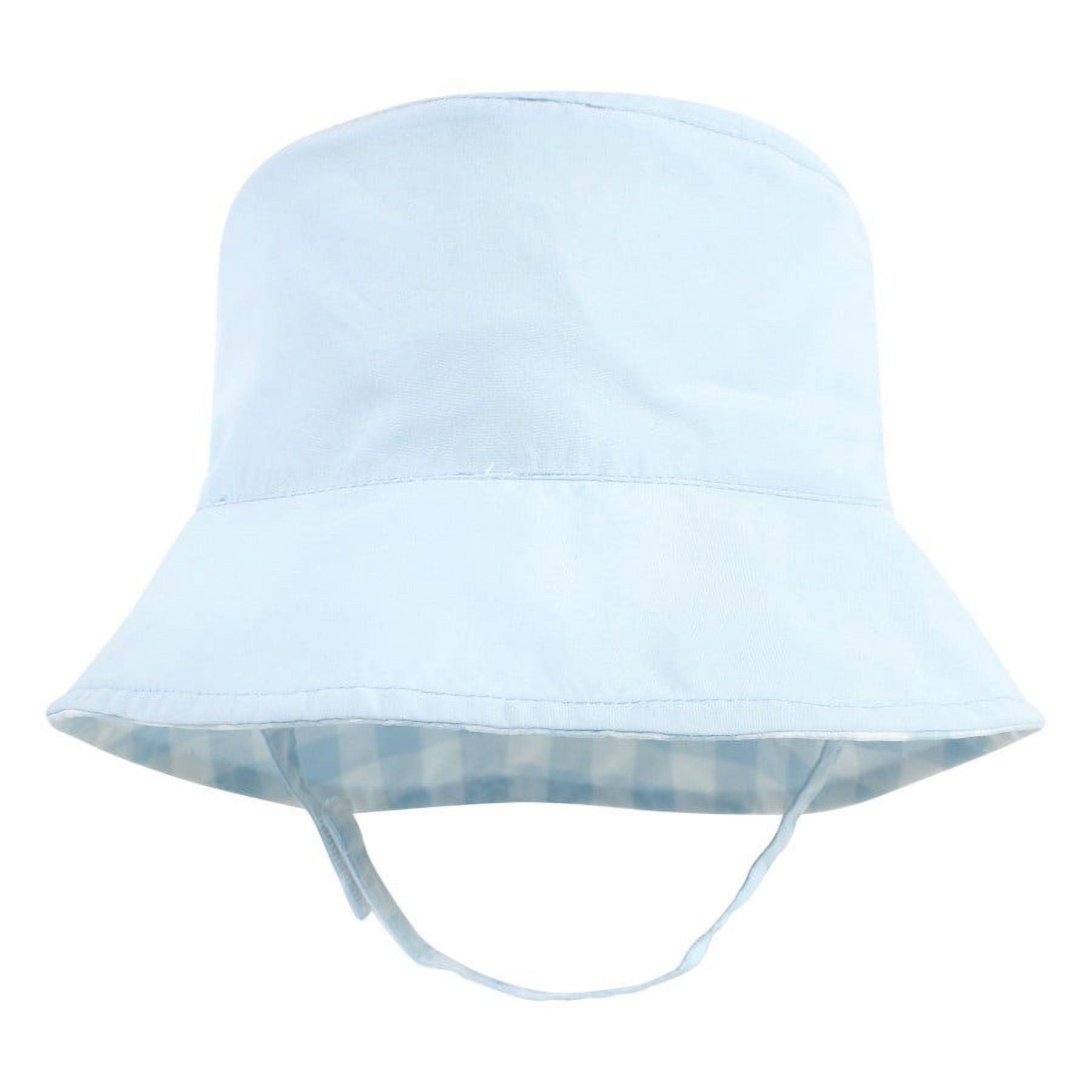 Hudson Baby Infant Boy Sun Protection Hat, Critters Plaid, 0