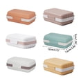 thumbnail image 5 of Soap Plate with Lid Sealed Travel Hiking Leakproof Soap Box Container Holder Shower Bathroom Storage Cover, 5 of 9
